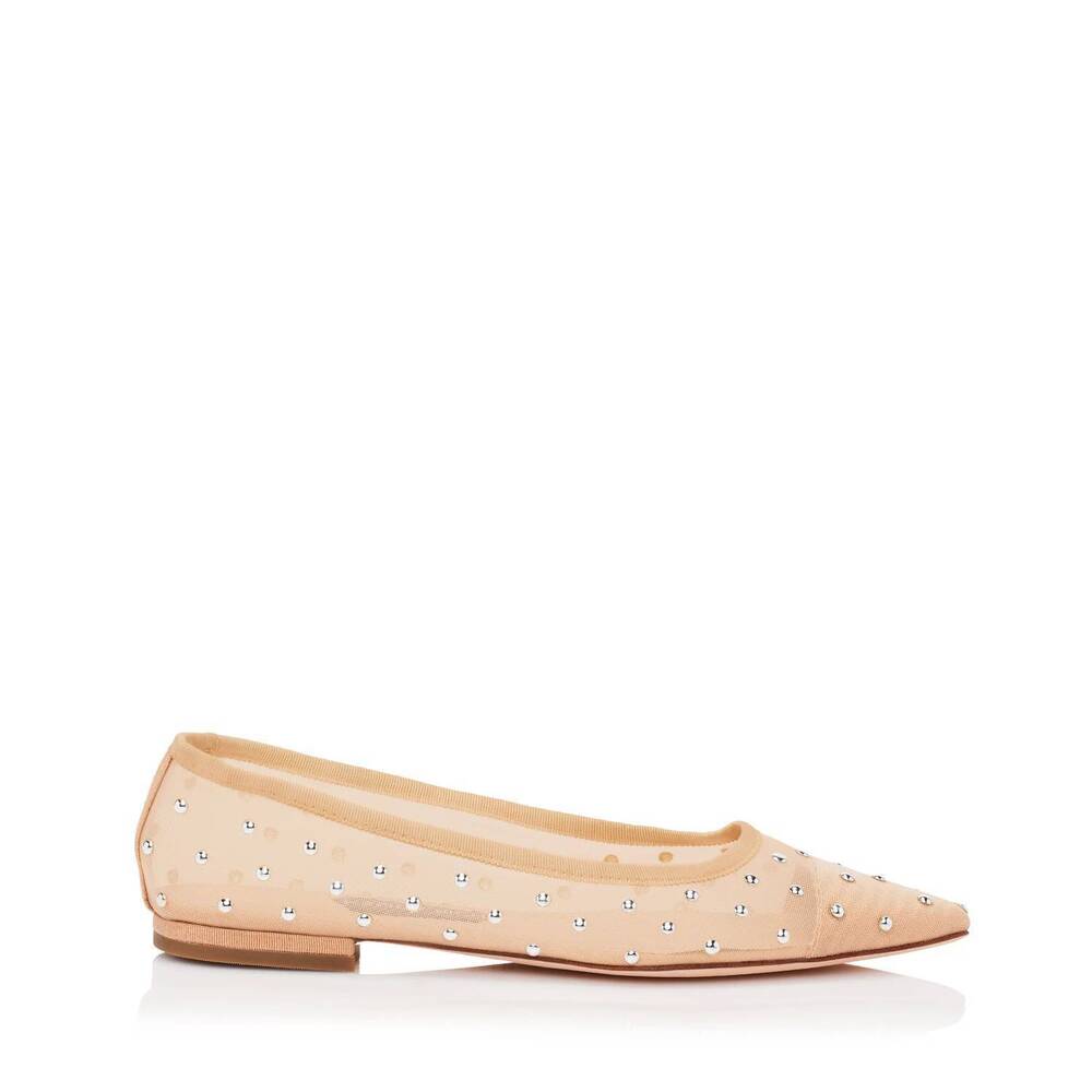 NEW JESSICA RICH women's alea flat in nude